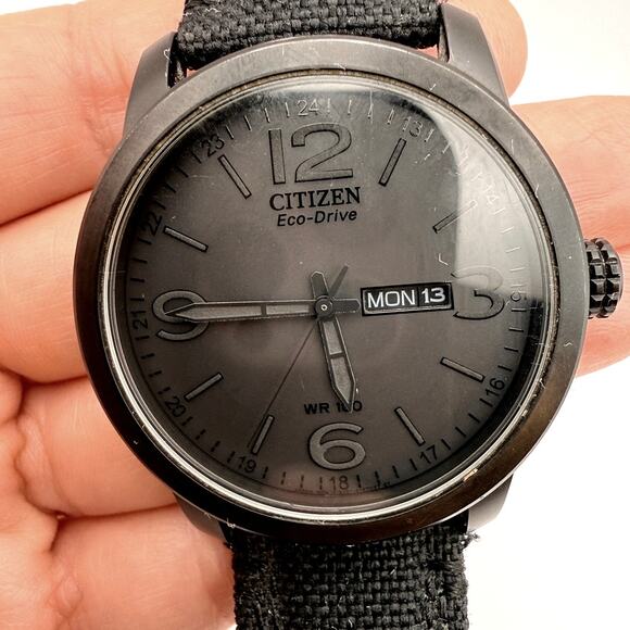 CITIZEN ECO-DRIVE Garrison Men\'s Black Watch BM8475-00F 42mm Works Retail 325 main image 4